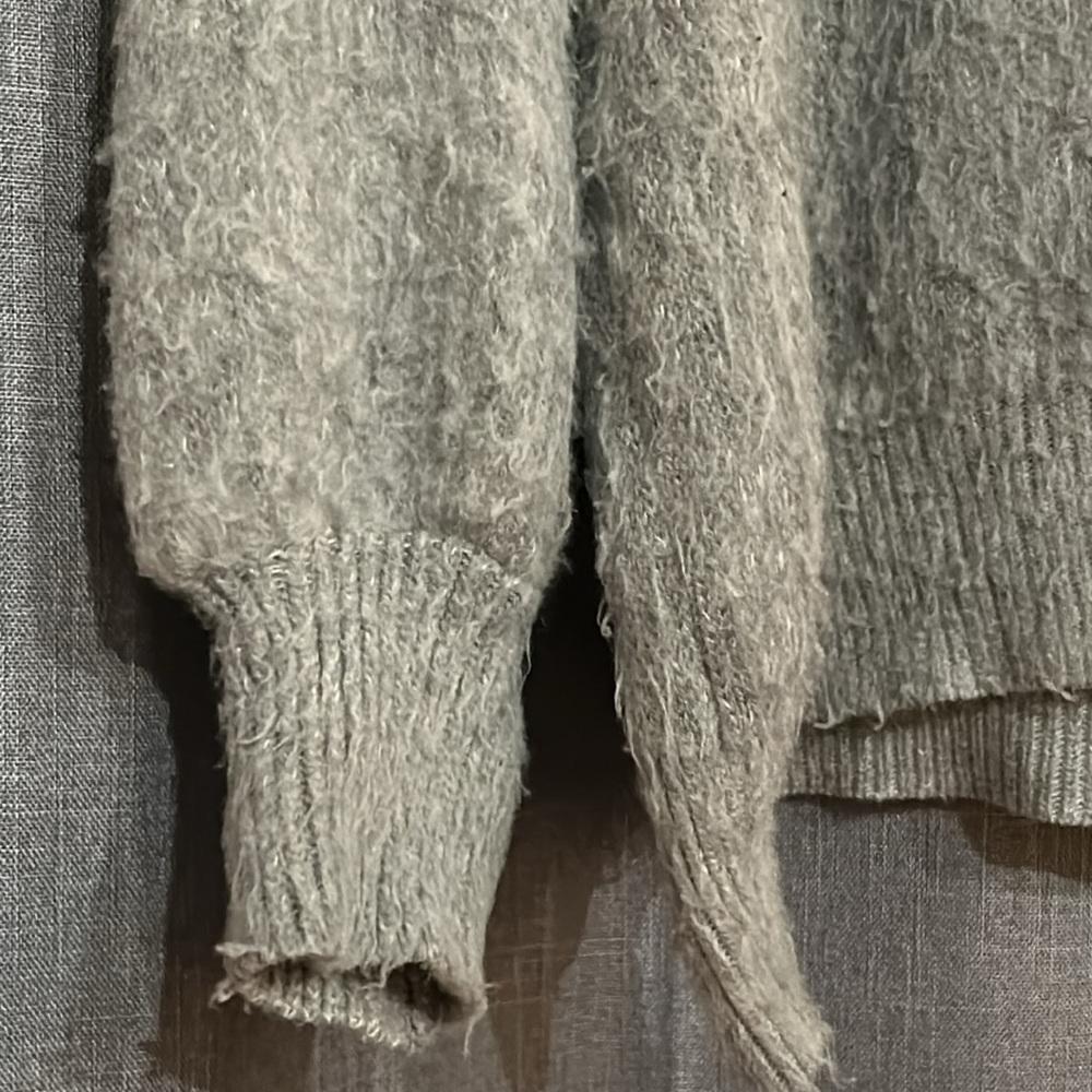 Nordstrom: Thick grey shag sweater (Abound) - Picture 4 of 9
